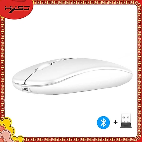 Chuột không dây Bluetooth HXSJ M90 - Hàng chính hãng - Trắng