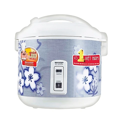 Nồi Cơm Điện Sharp KS-N181ETV SL - 1.8L Trắng - Hàng chính hãng