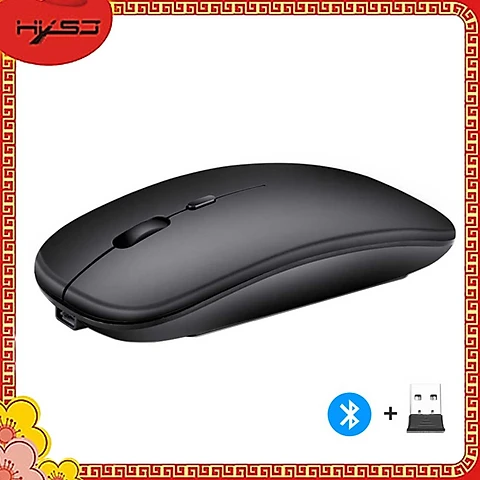Chuột không dây Bluetooth HXSJ M90 - Hàng chính hãng - Đen