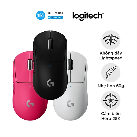 Chuột Logitech G Pro X Superlight - Hàng chính hãng - Màu Đen