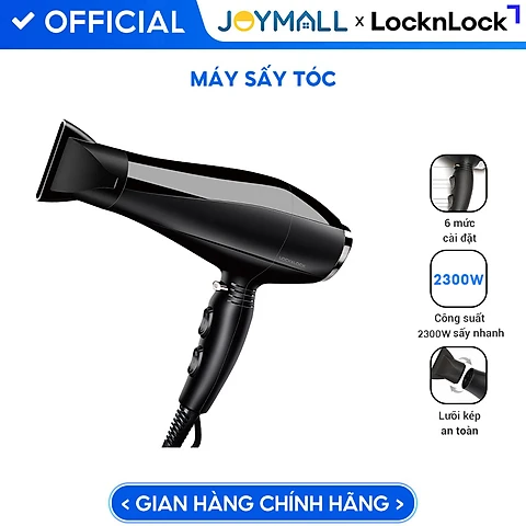 Máy Sấy Tóc LocknLock - Đen ENA146BLK 2000-2300W - Hàng chính hãng