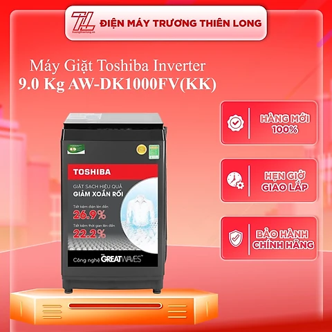 Máy giặt cửa trên Toshiba Inverter 9.0 kg AW-DK1000FVKK Model 2020 - Chỉ giao HCM