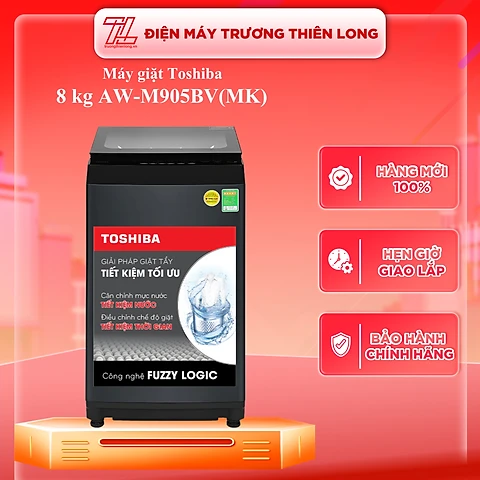 Máy giặt Toshiba 8 kg AW-M905BVMK - Chỉ giao HCM