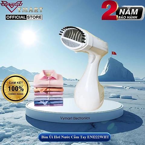 Bàn là hơi nước cầm tay Lock&lock Handy Steamer ENI222WHT Model New - Hàng chính hãng