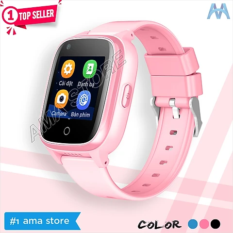 Đồng hồ Thông minh Gắn Sim 4G có Rung gọi Video call Định vị GPS, Wifi cho Trẻ em Học sinh Người lớn Chống nước IP67 Model cao cấp FA56 Hàng chính hãng - Đen