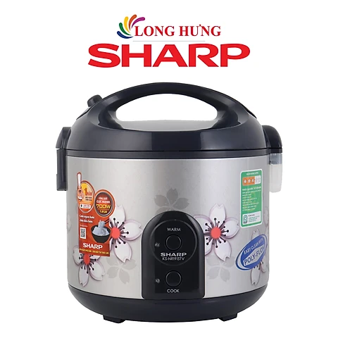 Nồi cơm điện nắp gài Sharp 1.8 lít KS-NR181STV SS - Hàng chính hãng