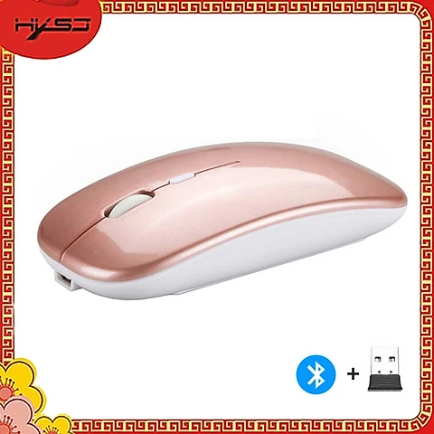 Chuột không dây Bluetooth HXSJ M90 - Hàng chính hãng - Hồng