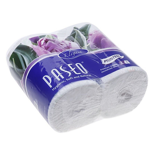 Khăn Giấy Bếp Đa Năng Paseo In Hoa (2 Cuộn x 2 Lớp)