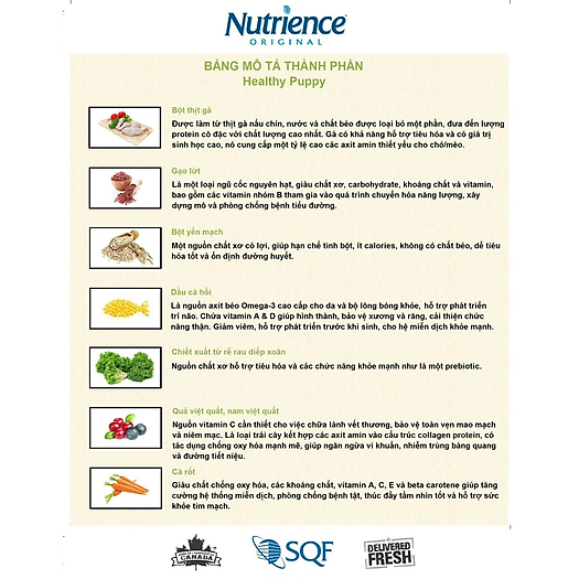 Thức Ăn Cho Chó Con Nutrience Original - Thịt Gà, Rau Củ Và Trái 