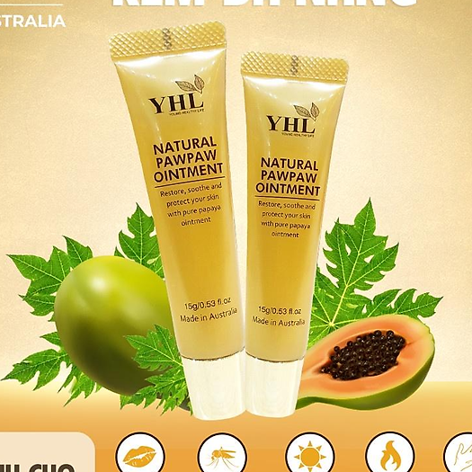 Kem đa năng dưỡng ẩm YHL cho các nàng, tinh dầu đu đủ tự nhiên 15g/chai Úc