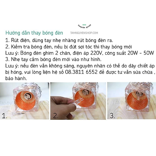 Combo 3 Bóng đèn ghim 2 chân đèn xông tinh dầu
