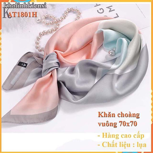 Khăn lụa vuông cao cấp- khăn choàng cổ lụa-hàng quảng châu loại 1
