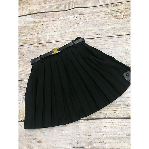 Chân váy xếp ly to ( kèm thắt lưng )