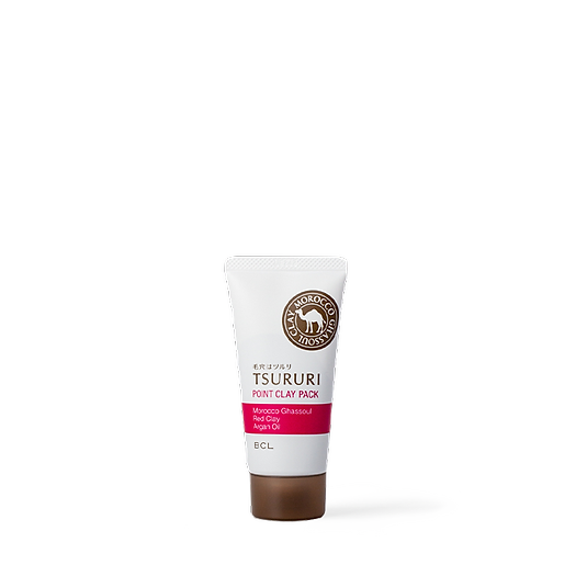 Mặt Nạ Đất Sét Làm Giảm Mụn Đầu Đen Tsururi Point Clay Pack Ghassoul And Red Clay Power