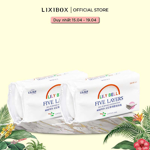 Combo Bong Tẩy Trang 5 Lớp Suzuran Lilybell Cotton Pads 100 Miếng Tẩy Trang Myphamelle Com Combo Bong Tẩy Trang 5 Lớp Suzuran Lilybell Cotton Pads 100 Miếng Tẩy Trang Myphamelle Com
