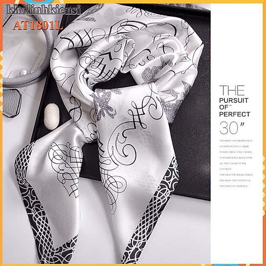 Khăn lụa vuông cao cấp- khăn choàng cổ lụa AT1801