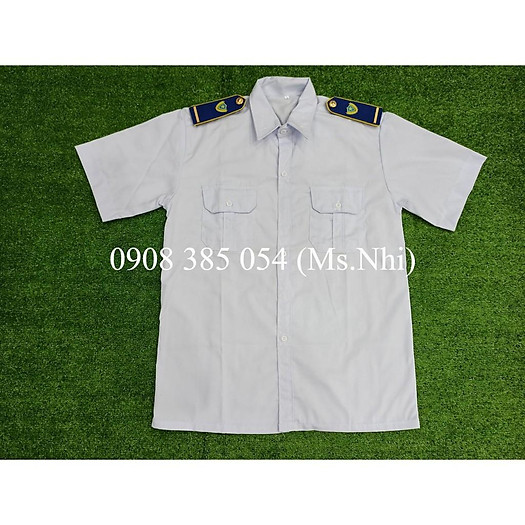 Áo bảo vệ lẻ màu trắng vải si dày dặn- Hình thật