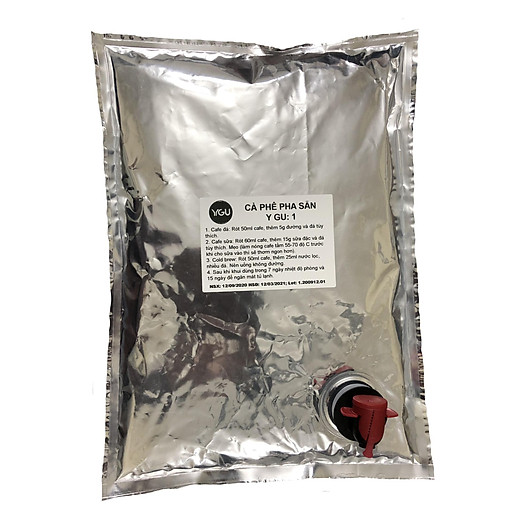 Cà phê pha sẵn YGU 01, Cold Brew Cafe, hộp 2 Kg