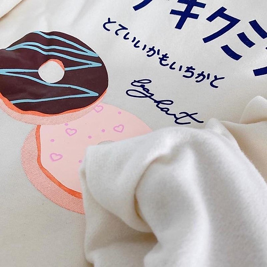 Áo sweater nỉ Donut unisex