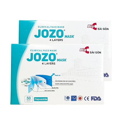 Khẩu trang y tế kháng khuẩn JOZO BigC Saigon mẫu mới