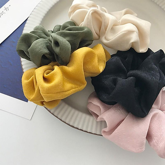 Dây cột tóc vải scrunchies màu xinh HOT TREND