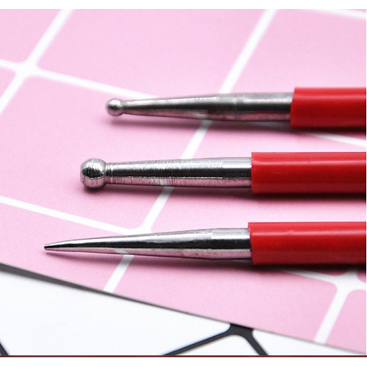 DỤNG CỤ TẠC TƯỢNG ĐẤT SÉT ĐIÊU KHẮC THÉP 430 BỌC COMPOSITE 3 CÂY 6 ĐẦU ĐIÊU KHẮC NẶN TƯỢNG ĐẤT SÉT, CHUYÊN NGHIỆP