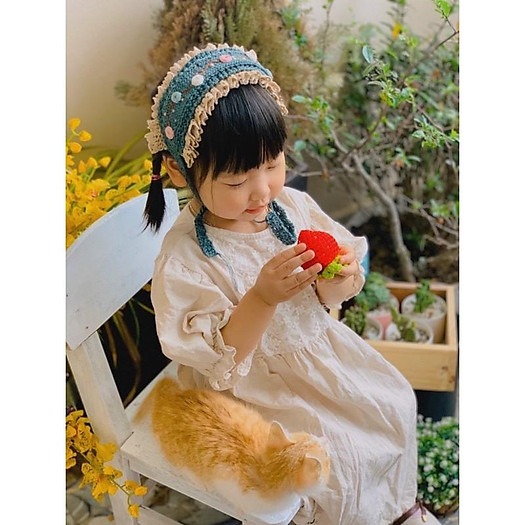 Băng đô bằng len handmade cho bé