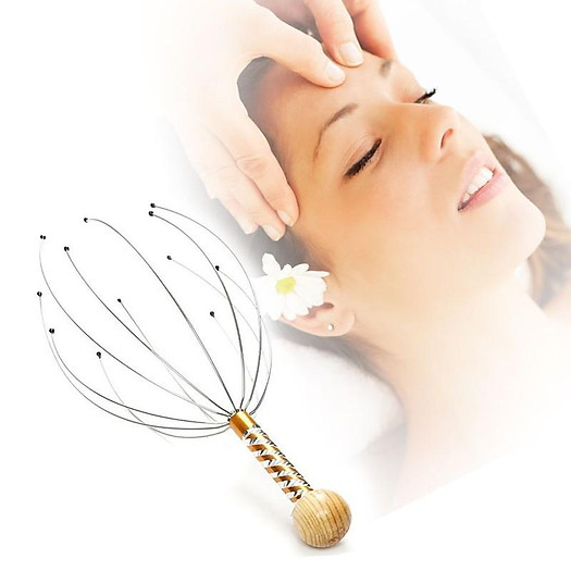 Cây gãi đầu hình bạch tuộc 12 nhánh châm cứu thư giãn