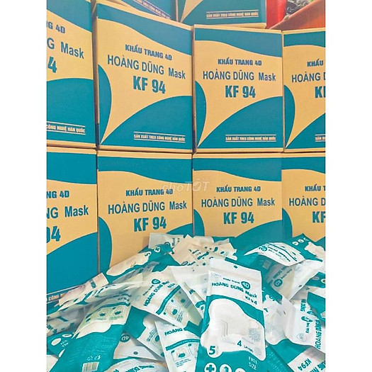 COMBO 100 KHẨU TRANG 4D KF 94 HOÀNG DŨNG CHÍNH HÃNG