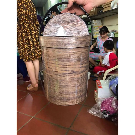 Thùng Rác Nắp Lật 8036 Nhựa Việt Nhật ,Thùng Đựng Rác , Đồ Gia Dụng Tiện Ích