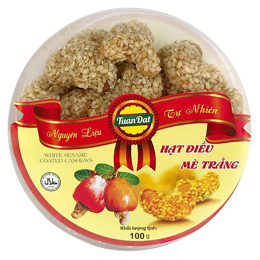 Hạt Điều Mè Trắng Tuấn Đạt (100g)