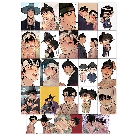 Ảnh card Dạ Ký set 11-23 ảnh Dạ Xuân Họa/ Painter Of The Night ép lụa bóng