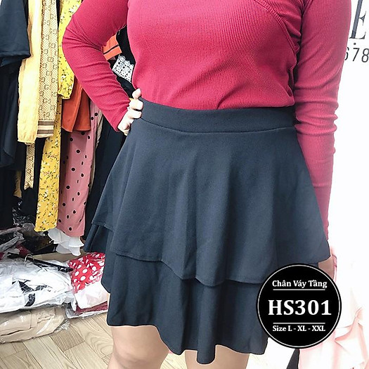 Chân Váy freesize 2 tầng có quần trong