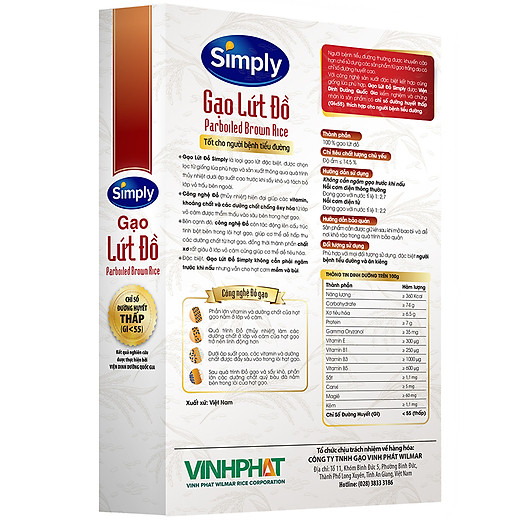 Hộp Gạo Lứt Đồ Simply 1kg