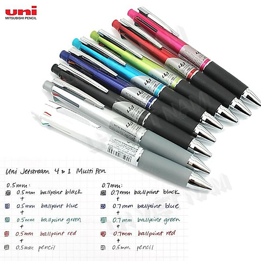 Bút bấm mực Jetstream 4&1 MSXE5-1000
