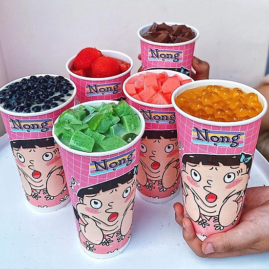 SET NGUYÊN LIỆU PHA TRÀ SỮA NỌNG DÂU (25-30 Ly) - NỌNG MILKTEA