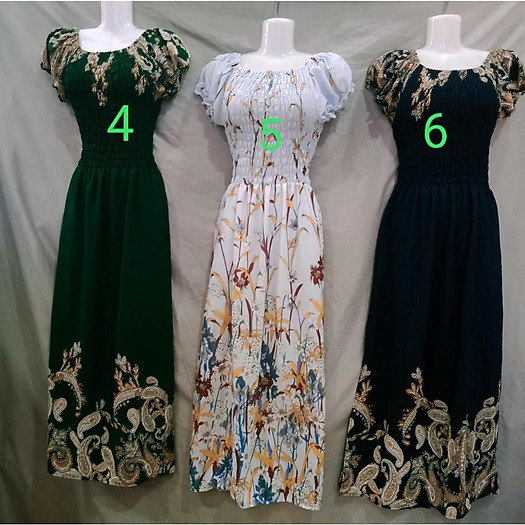 Maxi dự tiệc trễ vai 45-68 kg