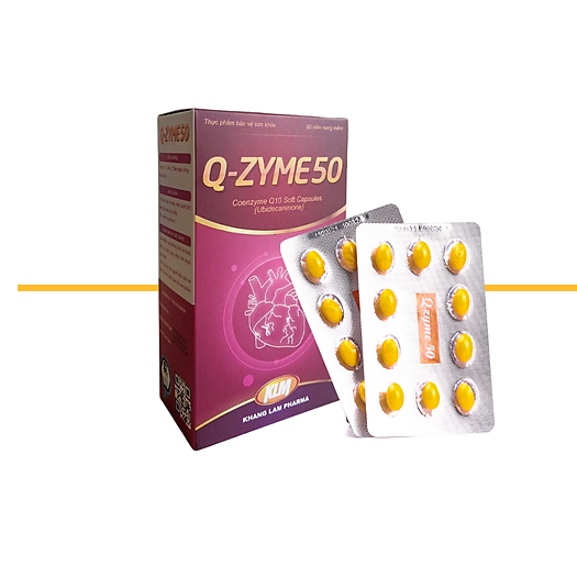 Viên uống Q-Zyme 50 Tăng cường chức năng hệ tim mạch (Hộp 60 viên nang mềm)