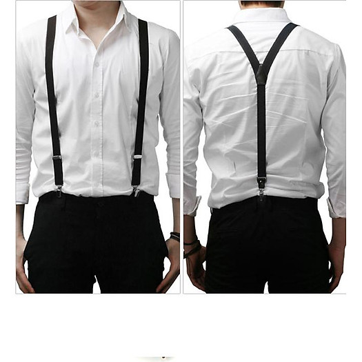 Đai Đeo Quần Chữ Y Áo Sơ Mi Cố Định 2 Dây Chống Trượt Co Giãn Điều Chỉnh Được