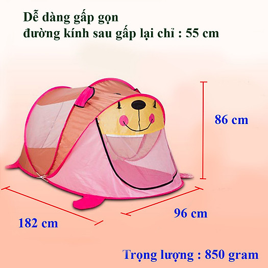 Lều tự bung cho bé – Heo Con – Cao Cấp