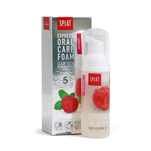 SPLAT ORAL CARE FOAM – Raspberry (Bọt súc miệng hương mâm xôi) (50ml)