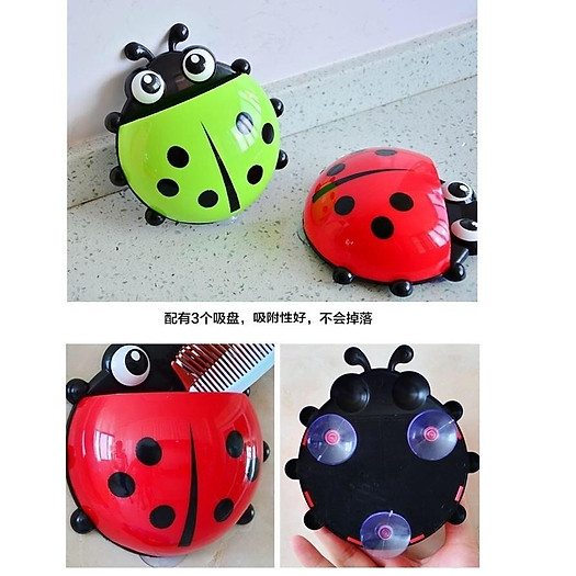 ĐỒ ĐỰNG BÀN CHẢI SIÊU CUTE DÁN TƯỜNG HÌNH CON BỌ RÙA