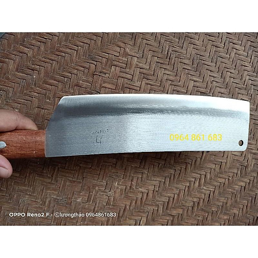 Dao chặt thịt gà vịt thép trắng không rỉ siêu sắc