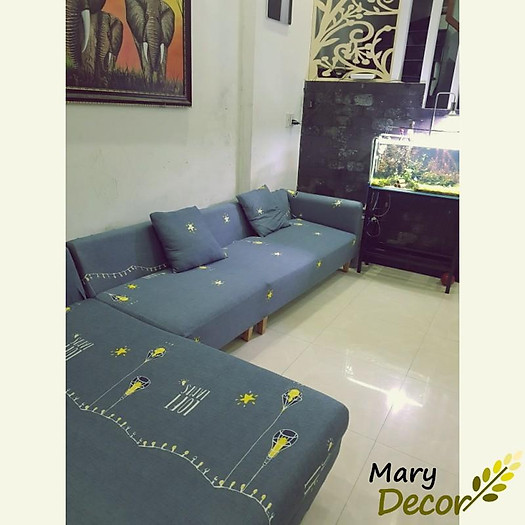 Vỏ bọc ghế sofa , tấm bọc sofa chữ L/ sofa góc co giãn họa tiết ấn tượng - đủ kích thước