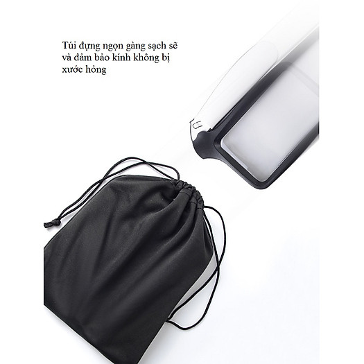 Kính lúp hình chữ nhật ( Tặng nút kẹp giữ dây điện )