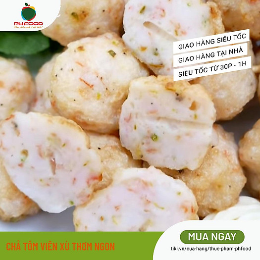 Chả Tôm Viên Chiên Xù - 1Kg 2 Khay - Hút Chân Không