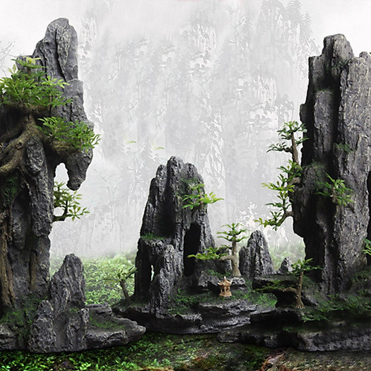 Đá Non Bộ Mini Trang Trí Bể Cá Nhiều Mẫu Lựa Chọn