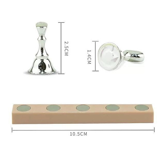 Đế gắn móng giả , đế nam châm gắn móng mẫu tập vẽ