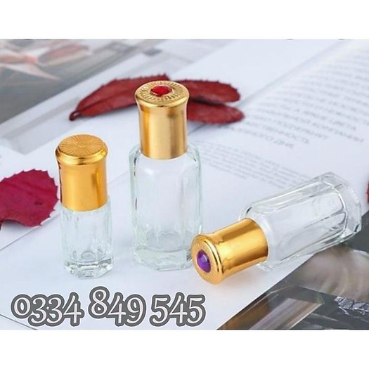 Vỏ bi lăn Dubai 3ml 5ml 10ml thủy tinh thân Ruby - Chai lọ chiết nước hoa, dầu dừa, phễu mini, mỹ phẩm du lịch.