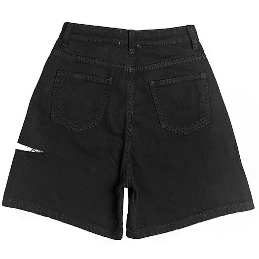 Short jeans lửng rách đùi LD JEANS - Quần shorts nữ | ThờiTrangNữ.vn